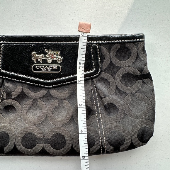 Coach Black Signature Wristlet Clutch - Picture 8 of 8